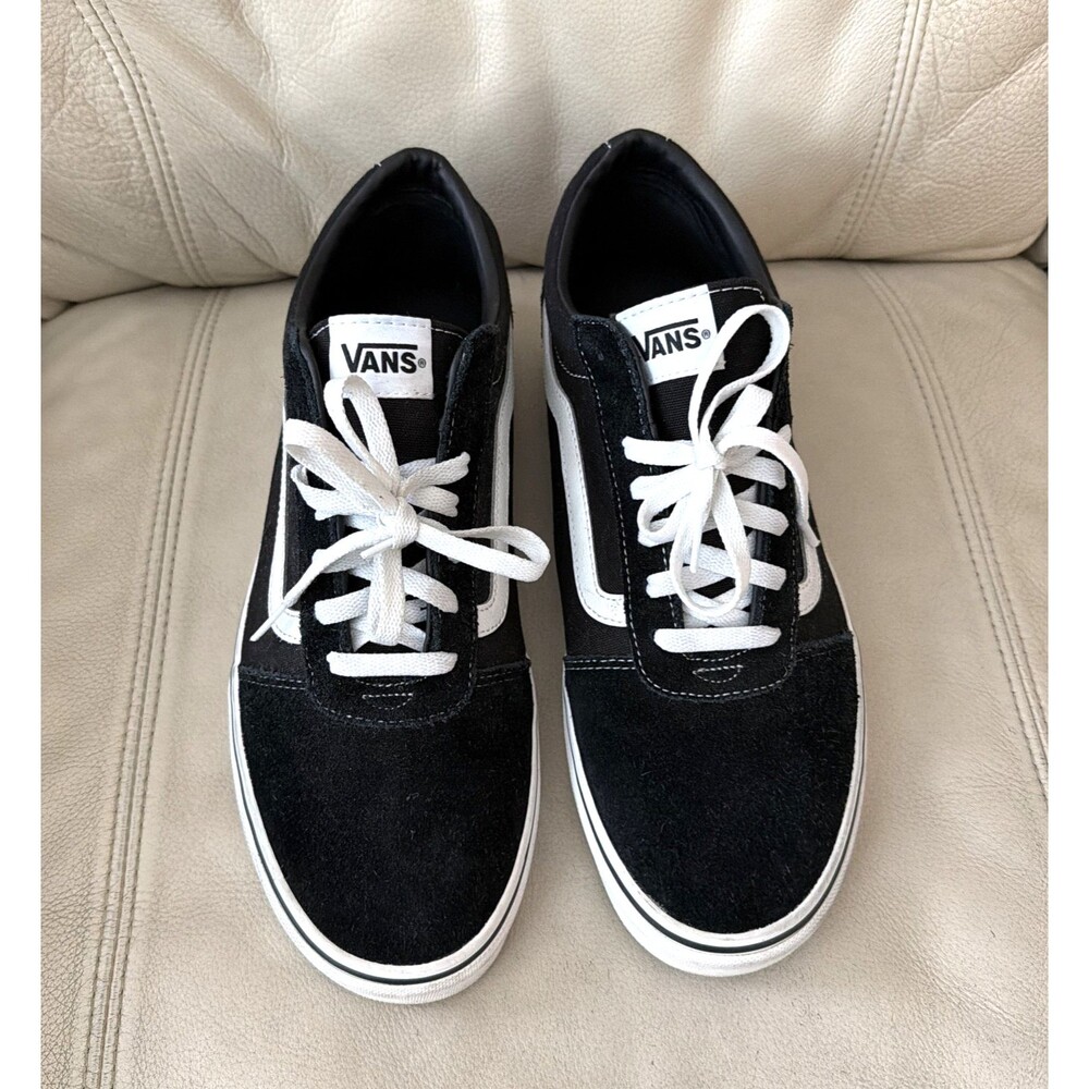 VANS Old Skool Shoes Size 13 Men's Canvas Suede Black Low Top Lace Up Sneakers